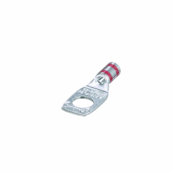 Panduit One-Hole Compression Lug, 8 AWG Max, Standard Barrel, Copper, Red LCAX8-56-L - main
